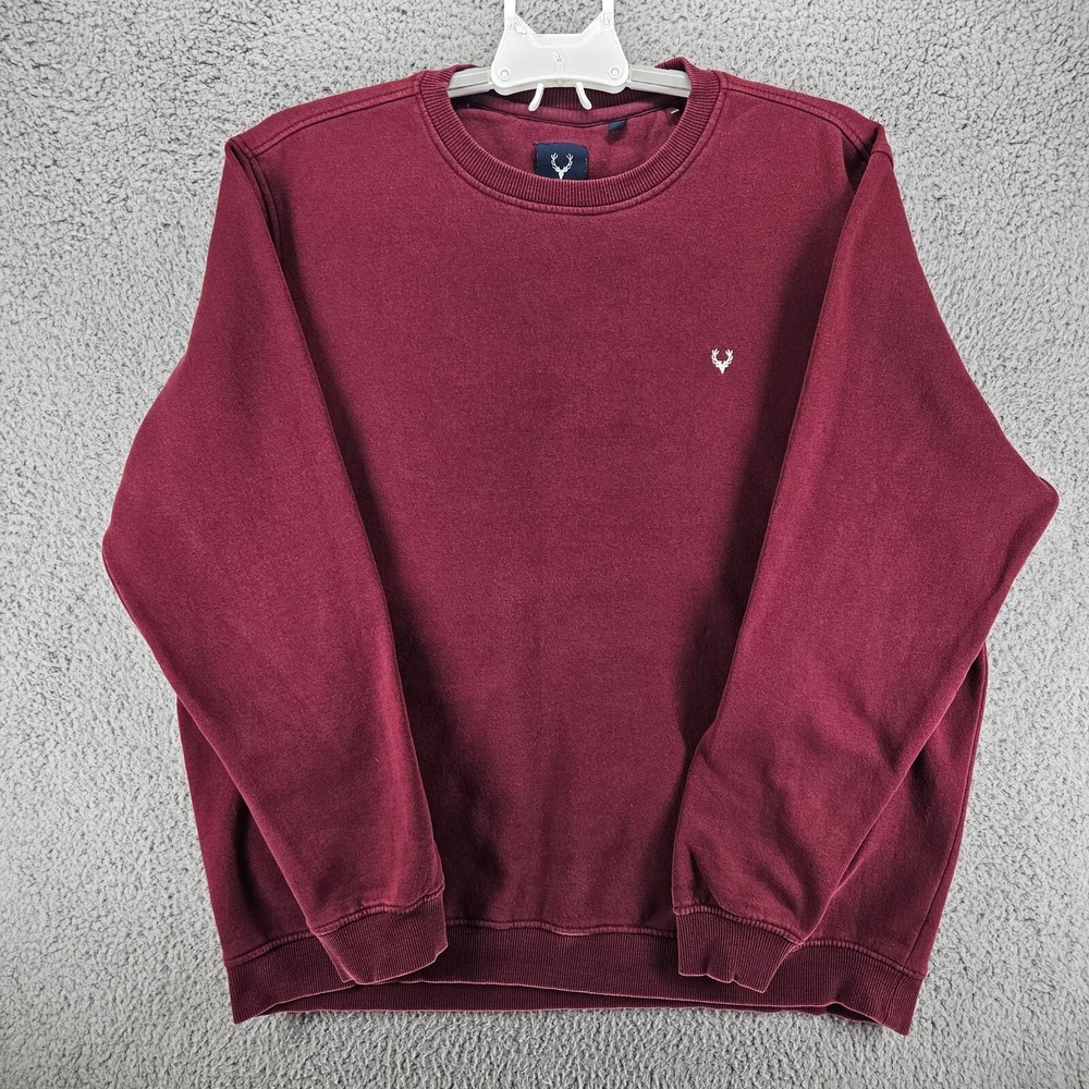 Allen Solly Men Sweater Fleece Lined‎ Burgandy Red Size XXL 2XL